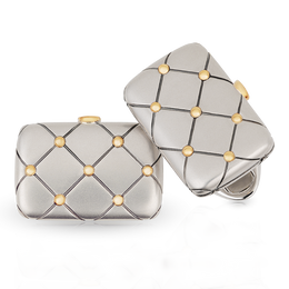 Faberge Anatoly 18ct White Gold Diamond Cufflinks