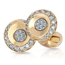 Faberge Heritage Fjodor 18ct Rose Gold Diamond Cufflinks 802