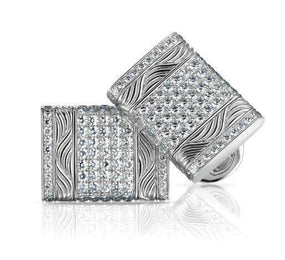 Faberge Heritage Pavel 18ct White Gold Diamond Cufflinks 800