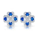 Faberge Imperial Quadrille Blue Sapphire Earrings 1584