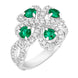 Faberge Imperial Quadrille Emerald Ring 1588