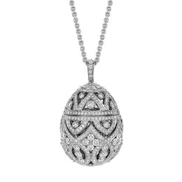 Faberge Imperial Zenya Diamond Egg Pendant 696