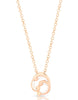 Faberge Rococo 18ct Rose Gold White Enamel Small Pendant 749PE1464