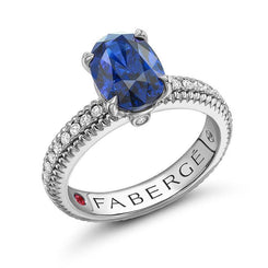 ee Colours of Love 18ct White Gold Sapphire Diamond Ring, 831RG1645