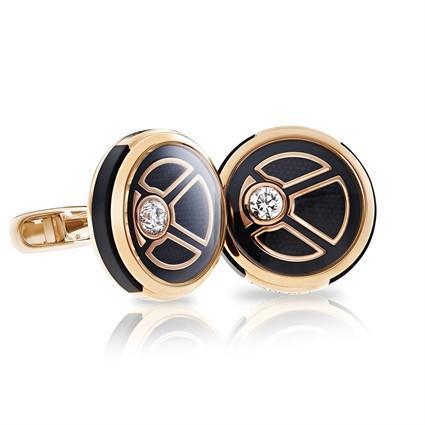 Faberge Visionnaire 18ct Rose Gold Diamond Cufflinks 1527