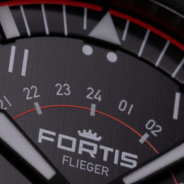 Fortis Watch Flieger F-43 Triple GMT On Block Bracelet