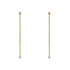 Fope Aria 18ct Yellow Gold 0.09ct Diamond Interchangable Earrings OR892 BBR.
