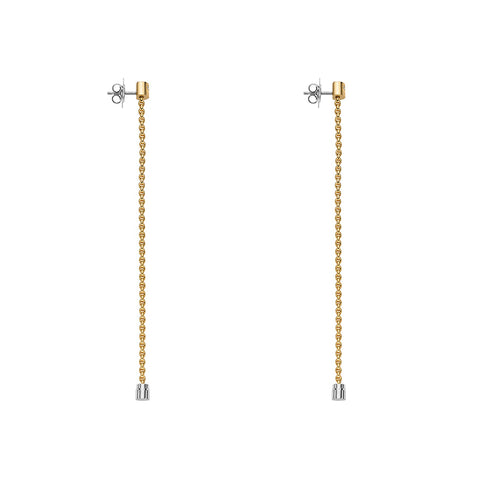 Fope Aria 18ct Yellow Gold 0.09ct Diamond Interchangable Earrings OR892 BBR.