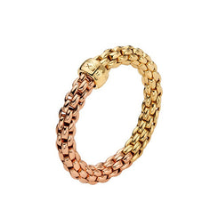 Fope Essentials 18ct Rose and Yellow Gold Ring AN06.