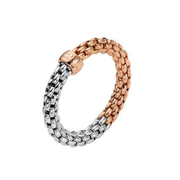 Fope Essentials 18ct White and Rose Gold Ring