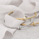 Fope Flex'it Prima 18ct White Gold 0.10ct Diamond Rose Gold Rondelle Bracelet