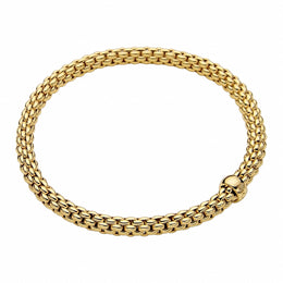 Fope Flex'it Solo 18ct Yellow Gold Bracelet, 620B.