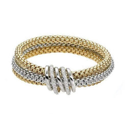 Fope MiaLuce 18ct Yellow White Gold 0.54ct Diamond Bracelet, 651B/BBR.