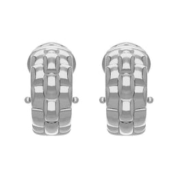 Fope Luci 18ct White Gold Hoop Earrings, F119.