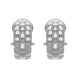 Fope Luci 18ct White Gold Hoop Earrings, F119.