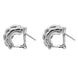 Fope Luci 18ct White Gold Hoop Earrings, F119. side