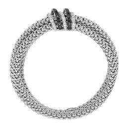 Fope Mialuce 18ct White Gold 1.26ct Black Diamond Bracelet, 651B/PAVE1.