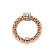Fope Panorama 18ct Rose Gold 0.08ct Diamond Rondelle Ring, AN587 BBR.