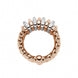 Fope Panorama 18ct Rose Gold 0.30ct Diamond Rondelle Ring, AN588 BBR.