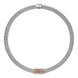 Fope Panorama 18ct White Gold 0.30ct Diamond Rose Gold Rondelle Necklace 588C BBR