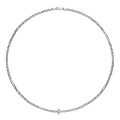Fope Prima 18ct White Gold 0.18ct Diamond Necklace, 745C/BBR.