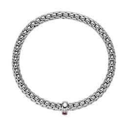 Fope Vendome 18ct White Gold Ruby Diamond Bracelet, 583B/BRUB