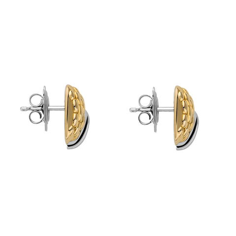 Fope Vendome 18ct Yellow White Gold Diamond Stud Earrings OR584/BBR