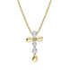 Fope 18ct Yellow Gold 0.14ct Diamond Cross Necklace, 947CBBR.