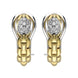 Fope Eka Tiny 18ct Yellow Gold 0.19ct Diamond Earrings, OR730/PAVE.