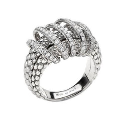 Fope Mialuce 18ct White Gold 0.70ct Diamond Ring, AN651/PAVE.