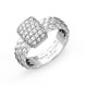 Fope Vendome 18ct White Gold 0.41ct Diamond Ring, AN561/PAVE.