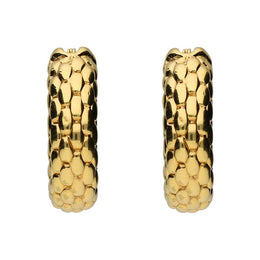 Fope Luci 18ct Yellow Gold Hoop Earrings, F221.