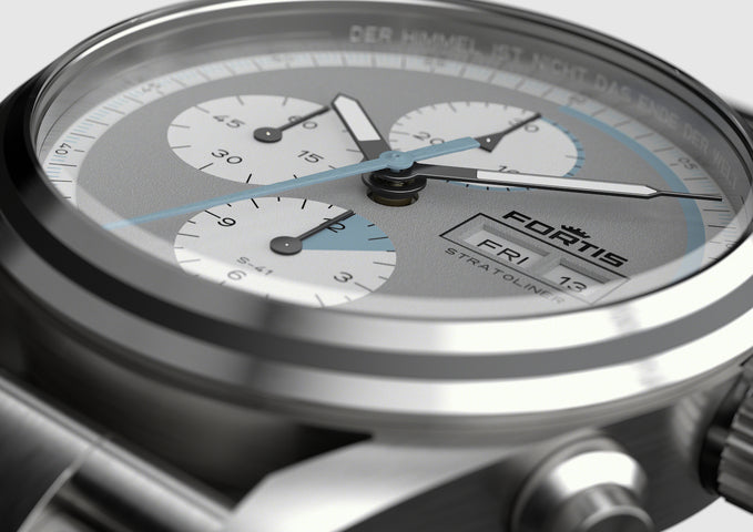 Fortis Stratoliner Cool Grey Bracelet Watch