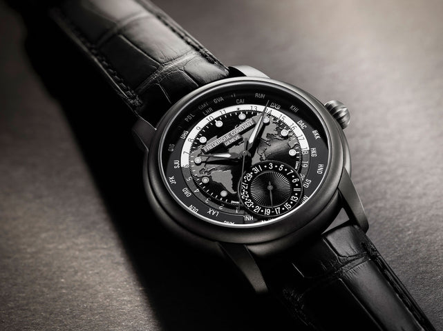 Frederique Constant Watch Classics Worldtimer Manufacture Offline Full Black Limited Edition D