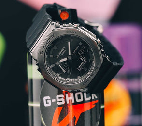 G-Shock Watch Metal Covered Black All Black