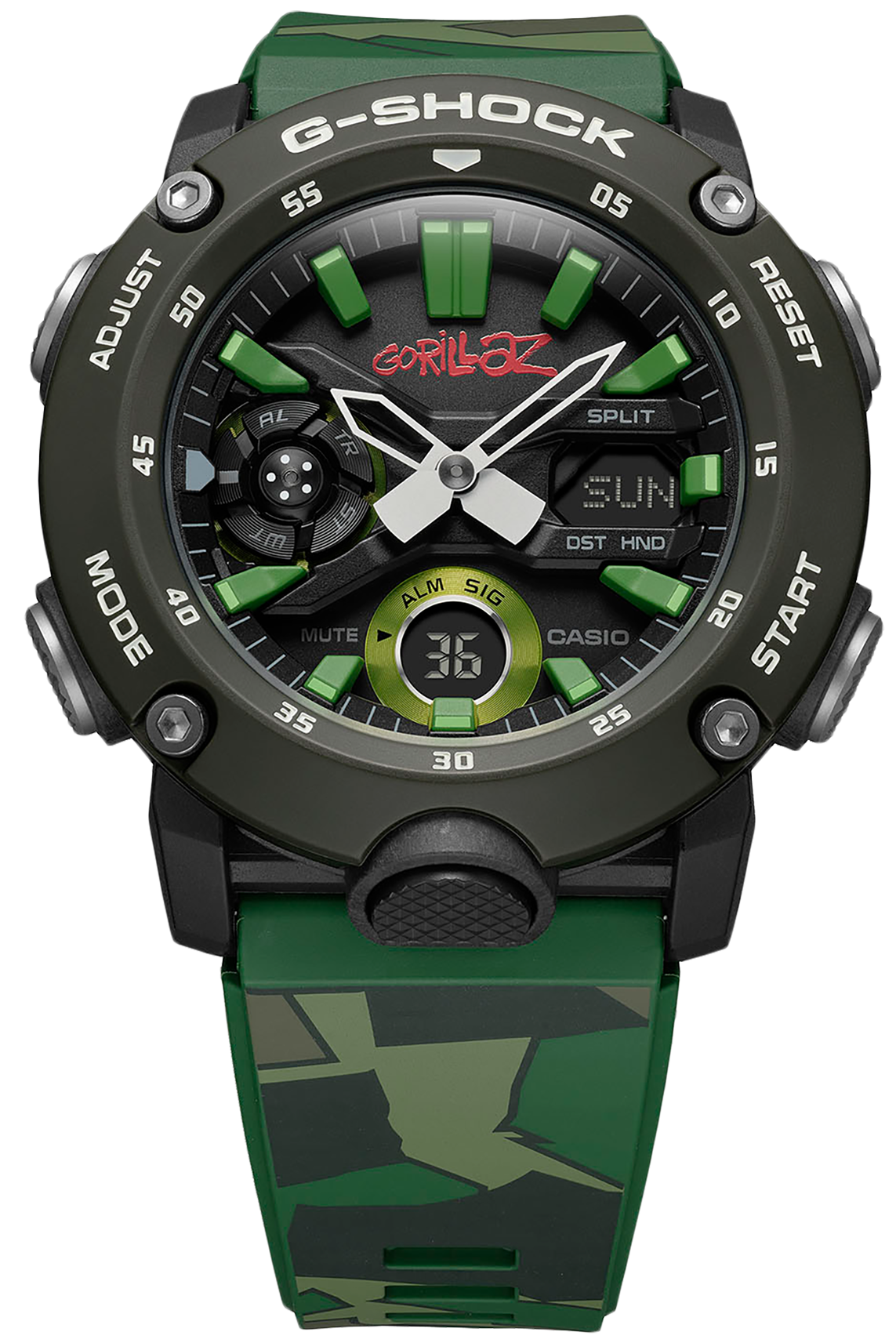 G-Shock Watch Gorillaz Limited Edition D GA2000GZ-3AER Watch G-Shock Watch Gorillaz Limited Edition D GA2000GZ-3AER Watch