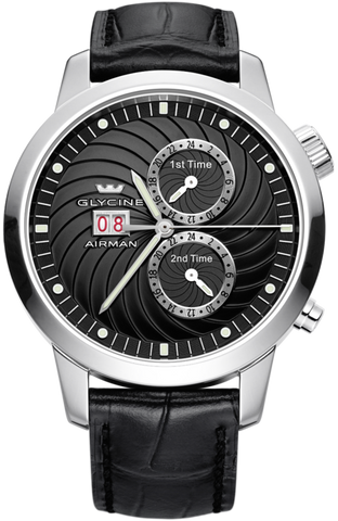 Glycine Watch Airman 7 Black 3919.19-LBK9