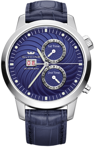 Glycine Watch Airman 7 Blue 3919.18-LBK8