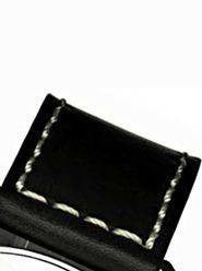 Glycine Black Calf Leather White Stitching For Incursore 44mm Manual 
