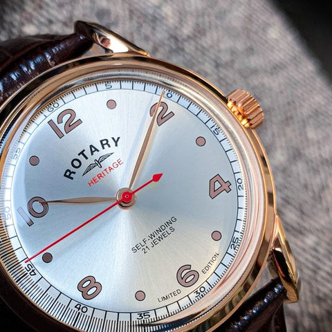 Rotary Watch Heritage Rose Gold PVD Limited Edition