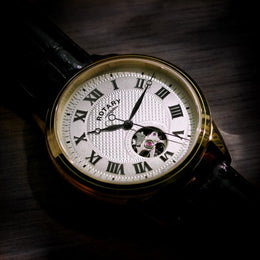 Rotary Cambridge Gold PVD Mens