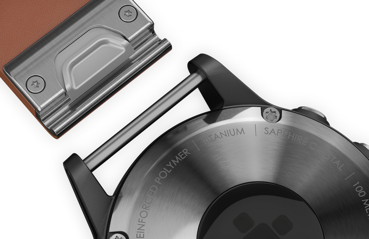 Garmin Watch D2 Delta Aviator Watch Brown Leather Band