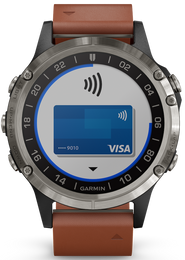 Garmin Watch D2 Delta Aviator Watch Brown Leather Band