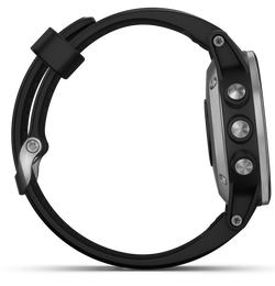 Garmin Watch Fenix 5S Plus Sapphire Black with Black Band
