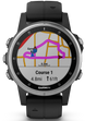 Garmin Watch Fenix 5S Plus Sapphire Black with Black Band