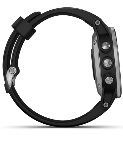 Garmin Watch Fenix 5S Plus Silver With Black Band D