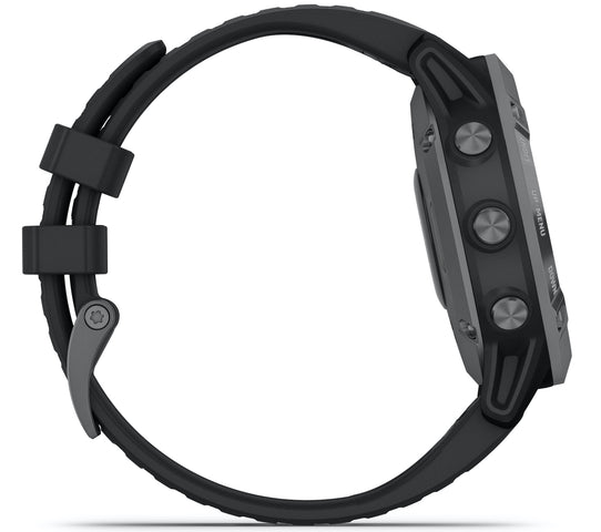 Garmin Watch Fenix 6 Pro Solar Slate Grey With Black Band D