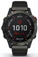 Garmin Watch Fenix 6 Pro Solar Titanium Carbon Grey DLC With Titanium DLC Band D