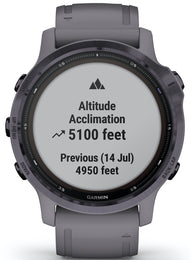 Garmin Watch Fenix 6S Pro Solar Amethyst With Shale Band D