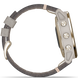 Garmin Watch Fenix 6S Sapphire Light Gold Shale Suede Band D